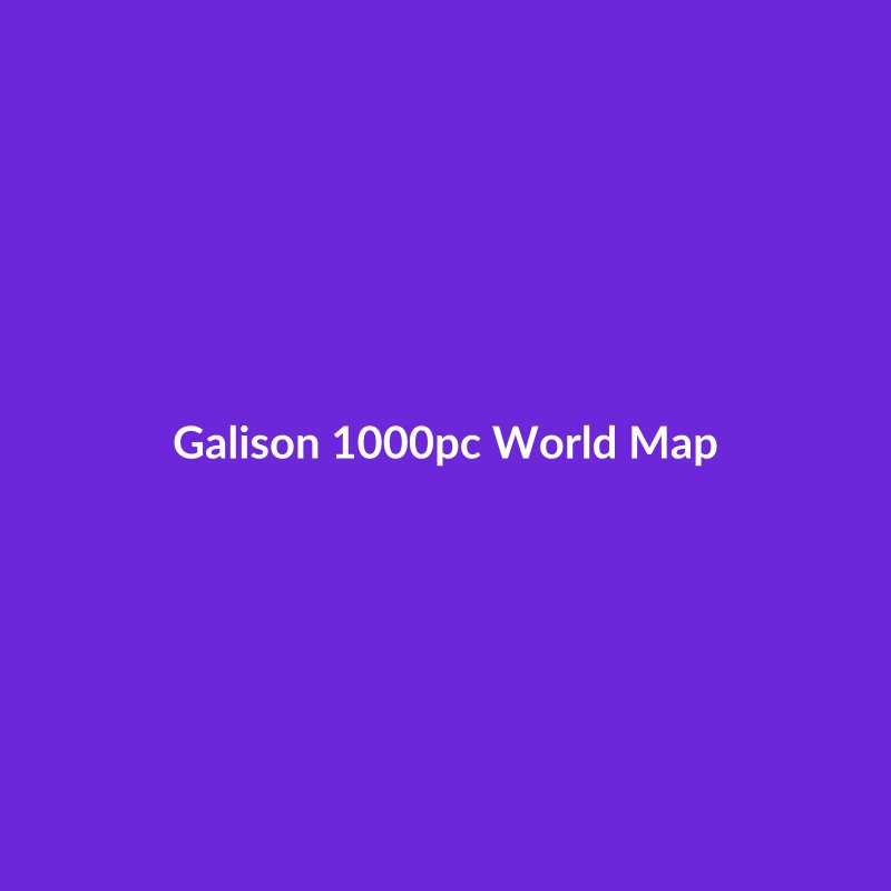 Galison 1500 piece World Map puzzle made of metal, suitable for ages 14+