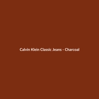 Calvin Klein Classic Jeans in Charcoal color for men, featuring a regular fit.