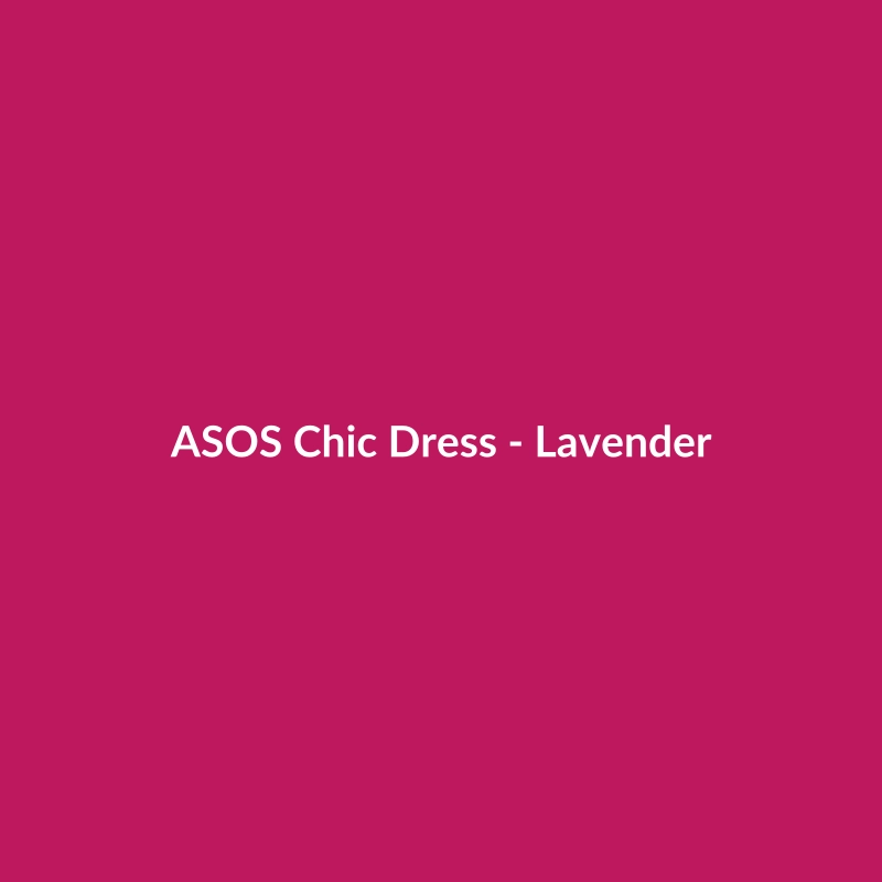 ASOS Chic Dress in Lavender, a women's casual chiffon dress