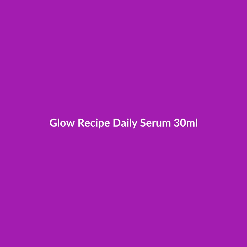 Glow Recipe Daily Serum 30ml bottle with Hyaluronic Acid, Vitamin C, and Ceramides for combination skin and pore concerns.