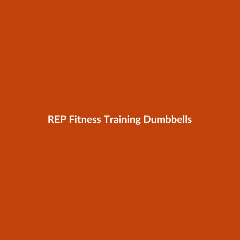 REP Fitness 5lb training dumbbells in red and green, ideal for beginner HIIT workouts.