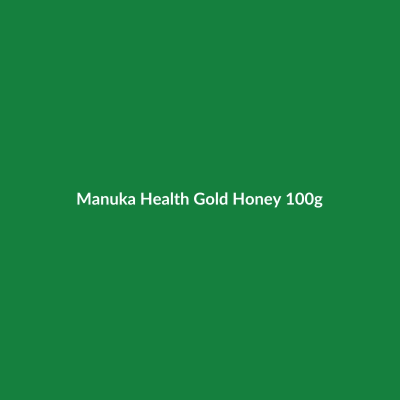 Manuka Health Gold Honey 100g jar, a premium honey product from India.