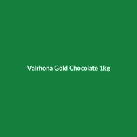 Valrhona Gold Chocolate 1kg bag, featuring the brand logo and clearly labeled as vegan, organic, and gluten-free.