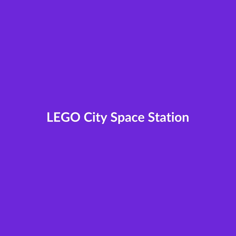 LEGO City Space Station building set with 3390 pieces, suitable for all ages.