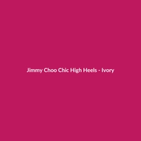 Elegant Ivory Jimmy Choo Chic High Heels for women, perfect for parties and special occasions.