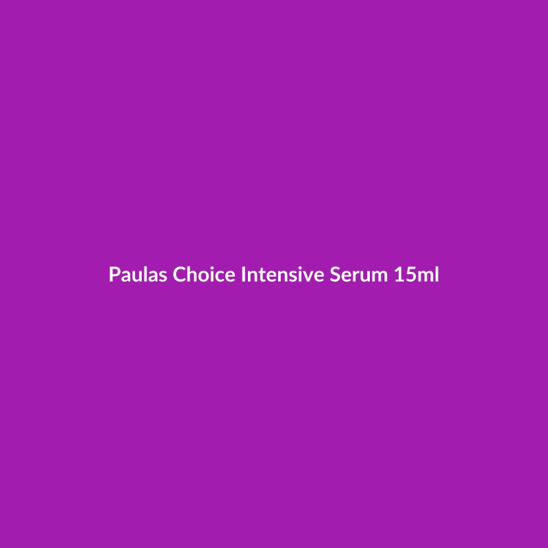 Paula's Choice Intensive Serum 15ml bottle, formulated for sensitive skin with Niacinamide, Squalane, and Retinol.