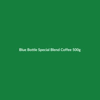 Bag of Blue Bottle Special Blend Coffee 500g, featuring the Blue Bottle logo and Italian origin.