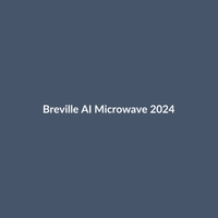 Breville AI Microwave 2024 in Matte Black and Stainless Steel, showcasing smart features and modern design.