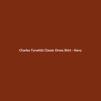 Charles Tyrwhitt Classic Navy Dress Shirt for men, featuring an athletic fit and denim material.