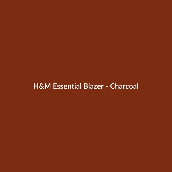 H&M Essential Blazer - Charcoal - 2