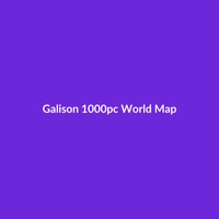 Galison 1500 piece World Map puzzle made of metal, suitable for ages 14+