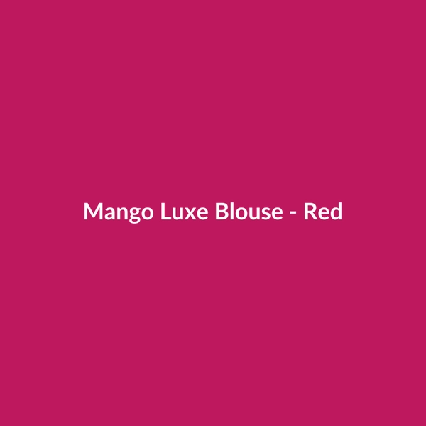 Mango Luxe Blouse - Red - 2