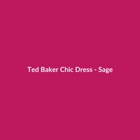 Ted Baker Chic Dress in Sage, a women's workwear dress from Moda Studio.