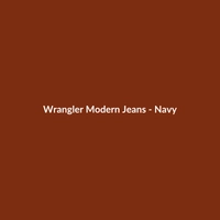 Wrangler Modern Jeans in Navy, featuring an athletic fit and a premium cashmere blend material.