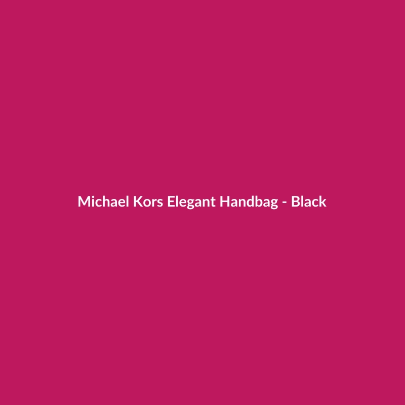 Michael Kors Elegant Black Tweed Handbag for Women - Luxe Wardrobe