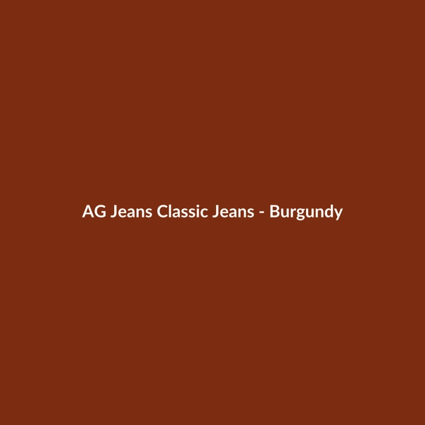 AG Jeans Classic Jeans - Burgundy - 2