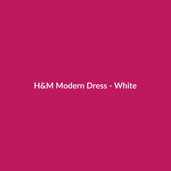 H&M Modern Dress - White - 2