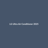 LG Ultra Air Conditioner 2025 in Black, featuring smart technology and a 10-year warranty.