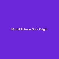 Mattel Batman Dark Knight action figure made of ABS plastic, suitable for ages 12 and up.