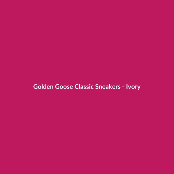 Golden Goose Classic Sneakers - Ivory - 2