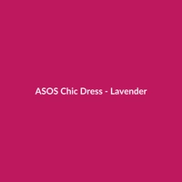 ASOS Chic Dress in Lavender, a women's casual chiffon dress
