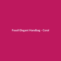 Fossil Elegant Handbag in Coral, made of white cashmere, suitable for formal events and spring/summer seasons.