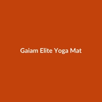 Gaiam Elite Yoga Mat in Gray and Red, suitable for professional CrossFit and Yoga.