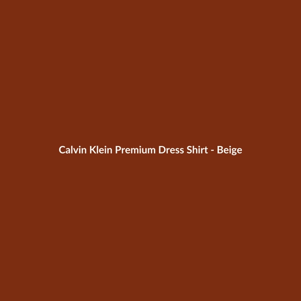 Calvin Klein Premium Dress Shirt - Beige - 2