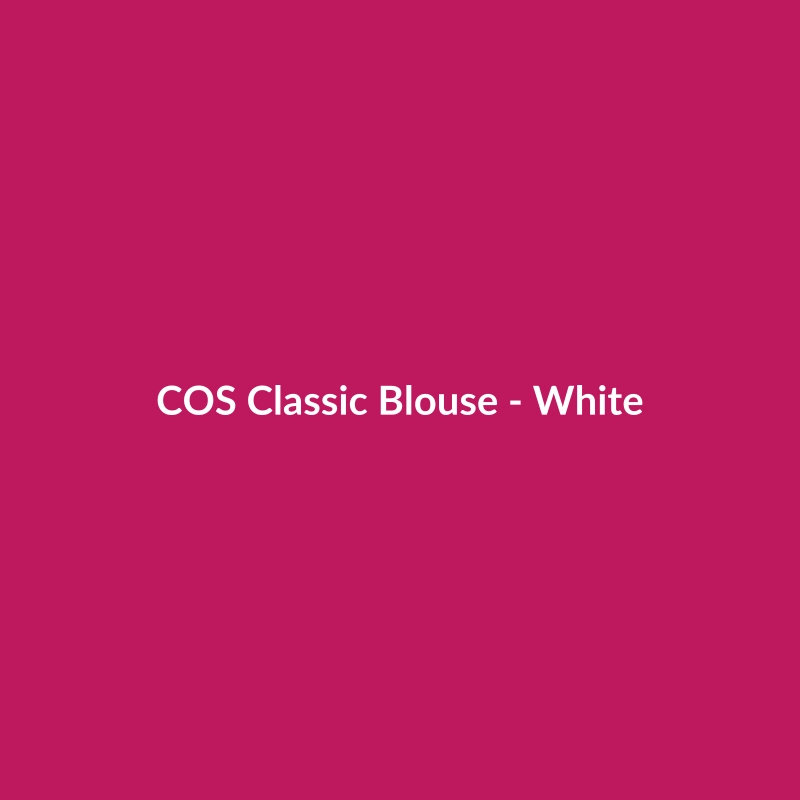 COS Classic White Silk Blouse for Women - Elegant workwear from ActiveStyle Market