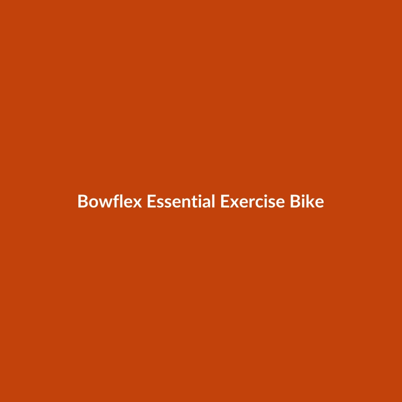 Bowflex Essential Exercise Bike in Orange, Blue, Red, or Gray, suitable for intermediate fitness levels.