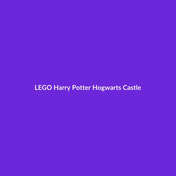 LEGO Harry Potter Hogwarts Castle - 2