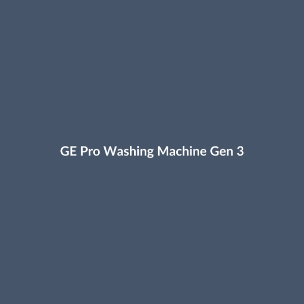 GE Pro Washing Machine Gen 3 - 2