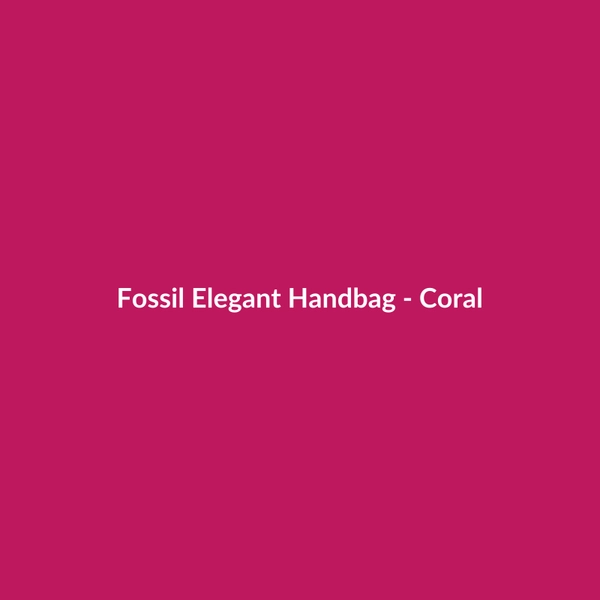 Fossil Elegant Handbag - Coral - 2
