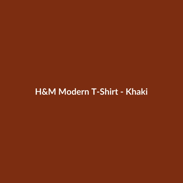 H&M Modern T-Shirt - Khaki - 2
