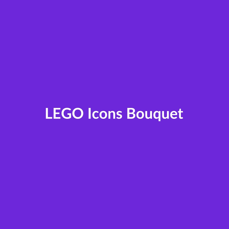 LEGO Icons Bouquet building set with 4060 pieces, featuring colorful artificial flowers.