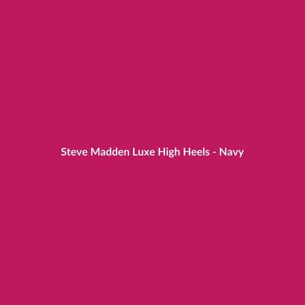 Steve Madden Luxe High Heels - Navy - 2