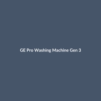 GE Pro Washing Machine Gen 3 in sleek stainless steel, featuring smart HomeKit and Alexa compatibility.