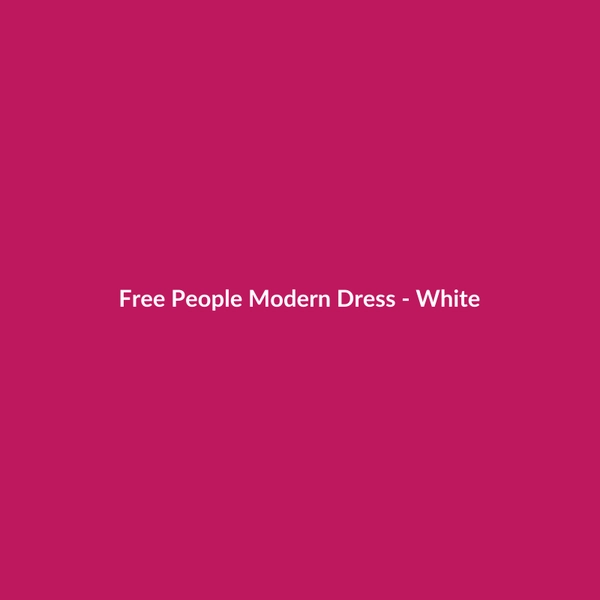 Free People Modern Dress - White - 2