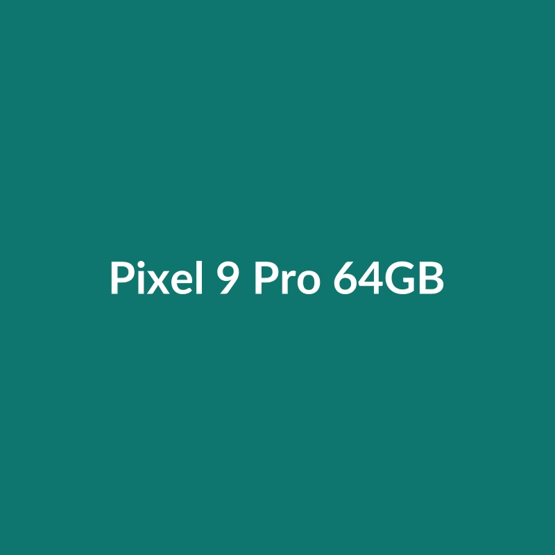 Google Pixel 9 Pro 64GB smartphone in Silver, showcasing its 48MP camera and 6.5-inch display.