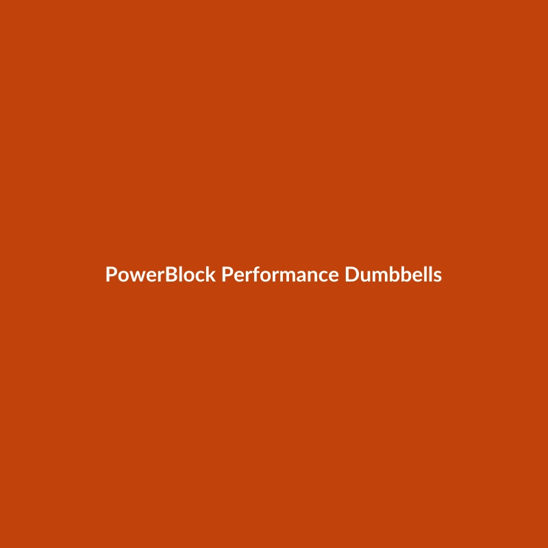 PowerBlock Performance Dumbbells in orange, neon yellow, and blue, weighing 5lbs each, designed for beginner cycling workouts.