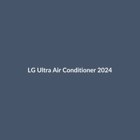 LG Ultra Air Conditioner 2024 in Silver, showcasing its modern design and smart features.