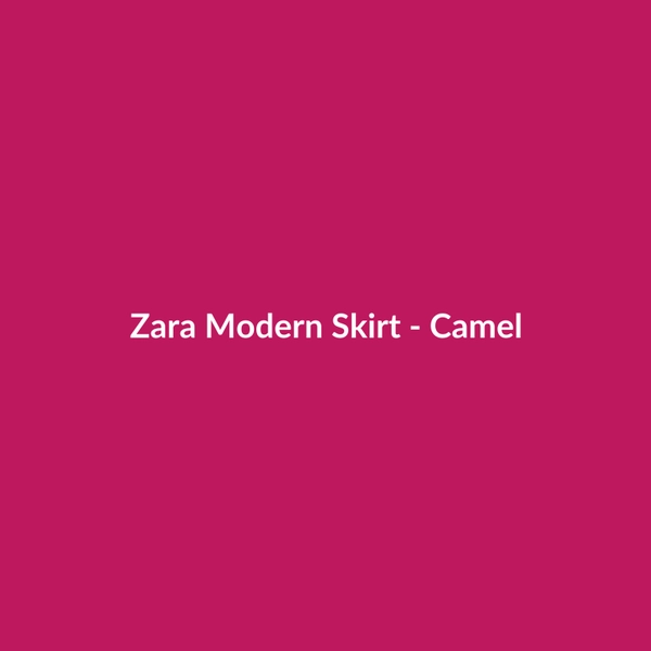 Zara Modern Skirt - Camel - 2
