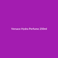 Bottle of Versace Hydra Perfume 250ml, a vegan and cruelty-free fragrance for sensitive skin.