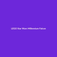LEGO Star Wars Millennium Falcon building set with 1904 pieces, recommended for ages 8-12.