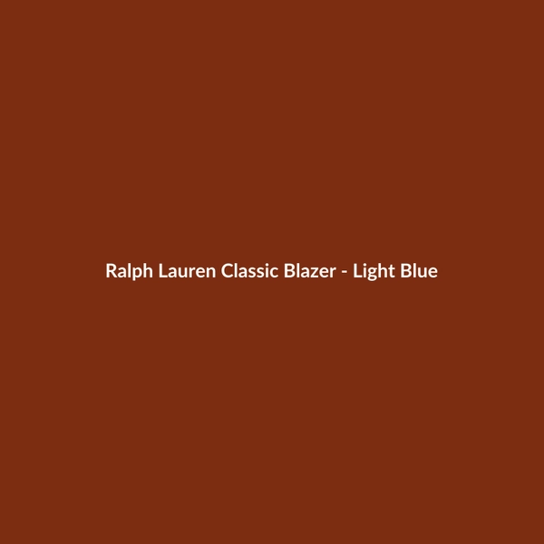 Ralph Lauren Classic Blazer - Light Blue - 2