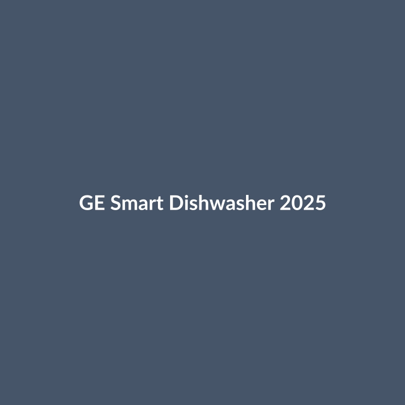 GE Smart Dishwasher 2025 in Navy and Black, featuring Wi-Fi and Alexa compatibility.