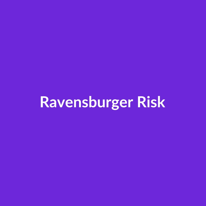 Ravensburger Risk board game box, featuring a world map and armies, for 2-8 players aged 6-8.