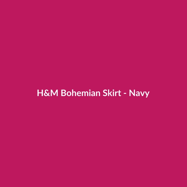 H&M Bohemian Skirt - Navy - 2