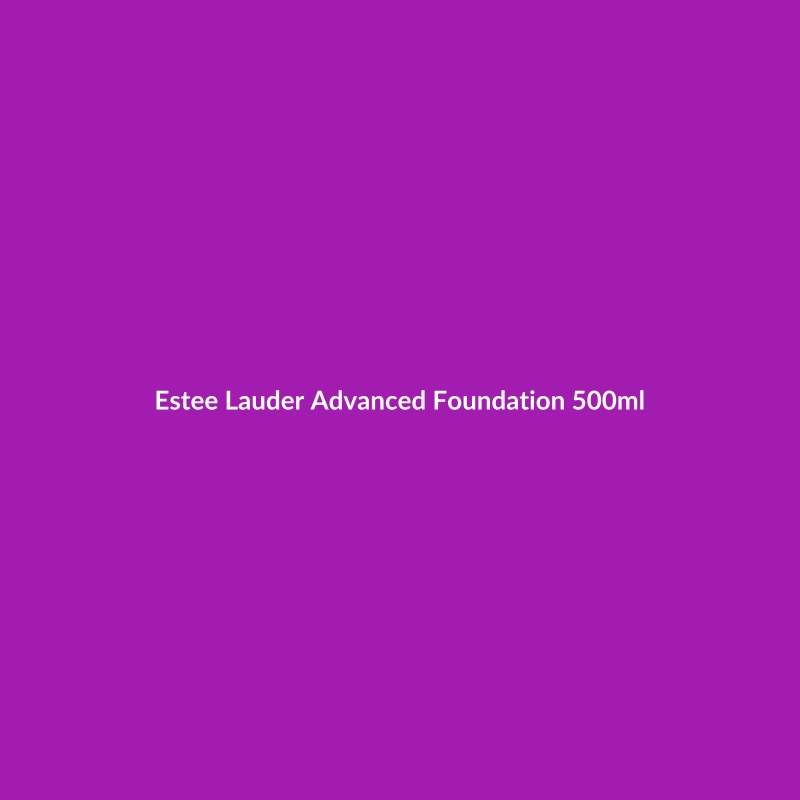 Estee Lauder Advanced Foundation 500ml bottle for dry skin, featuring Retinol, Niacinamide, and Hyaluronic Acid to combat dark spots.