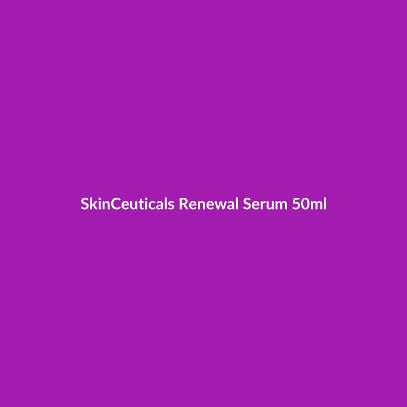 SkinCeuticals Renewal Serum 50ml bottle, featuring AHA/BHA and Niacinamide for combination skin concerns like hydration and acne.